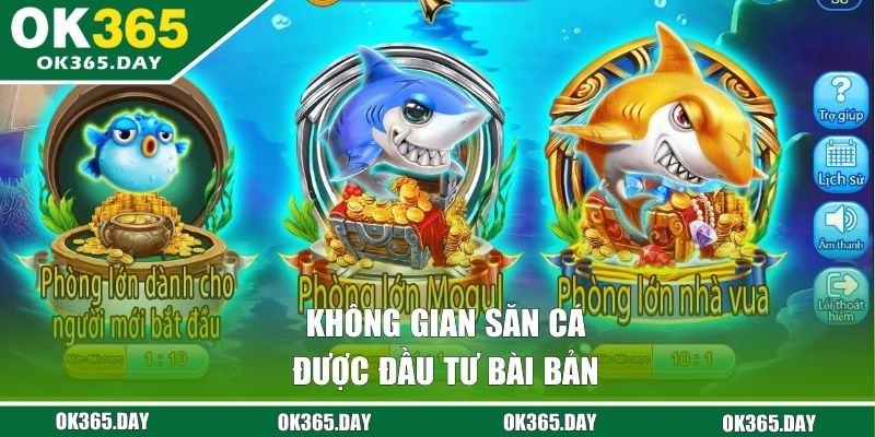 Không gian săn cá được đầu tư bài bản